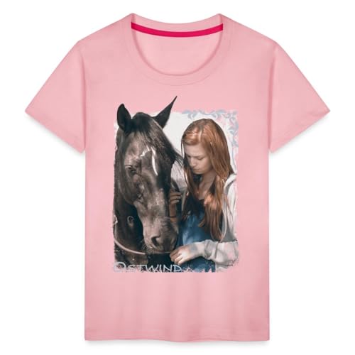 Spreadshirt Ostwind Aris Ankunft Mika Ostwind Portät Kinder Premium T-Shirt, 134/140 (8 Jahre), Hellrosa von Spreadshirt