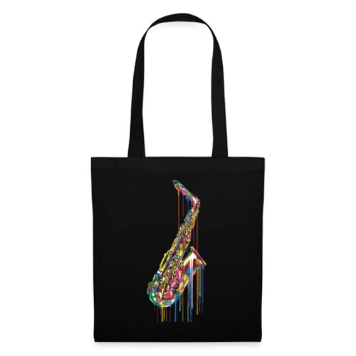 Spreadshirt P.D. Moreno Saxophon Stoffbeutel, One size, Schwarz von Spreadshirt