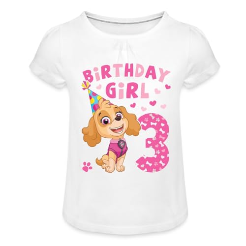 Spreadshirt Paw Patrol 3 Jahre Alt Geschenk 3. Geburtstag Skye Mädchen T-Shirt mit Raffungen, 2 Jahre, Weiß Spreadshirt Paw Patrol 3 Jahre Alt Geschenk 3. Geburtstag Skye Mädchen T-Shirt mit Raffungen, 2 Jahre, Weiß von Spreadshirt