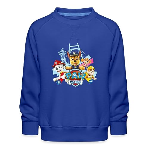 Spreadshirt Paw Patrol Logo Kinder Premium Pullover, 122/128 (7-8 Jahre), Royalblau von Spreadshirt