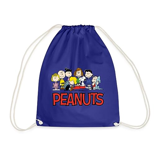 Spreadshirt Peanuts Snoppy Und Friends Turnbeutel, One size, Königsblau von Spreadshirt