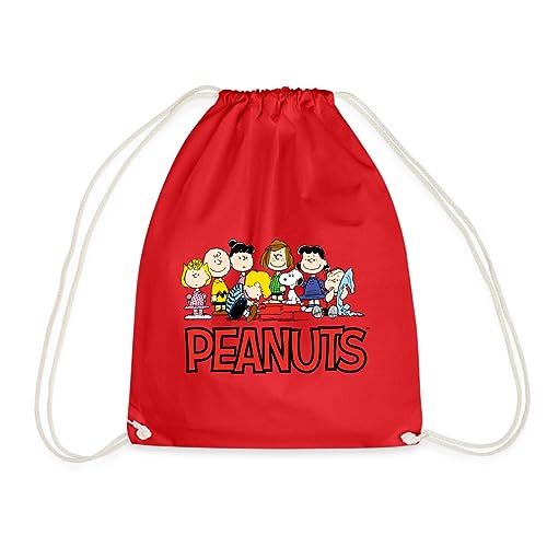 Spreadshirt Peanuts Snoppy Und Friends Turnbeutel, One size, Rot von Spreadshirt