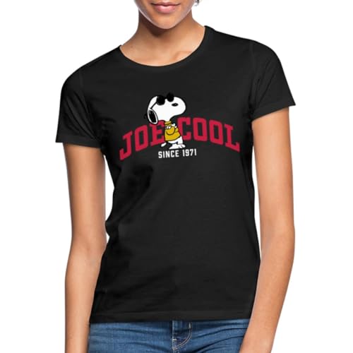 Spreadshirt Peanuts Snoopy Joe Cool Sonnenbrille Frauen T-Shirt, M, Schwarz von Spreadshirt