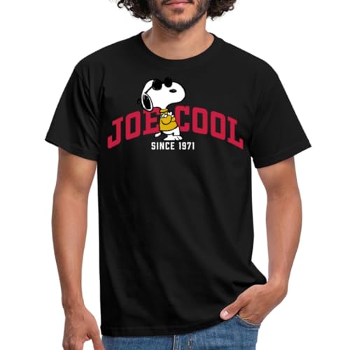 Spreadshirt Peanuts Snoopy Joe Cool Sonnenbrille Männer T-Shirt, 3XL, Schwarz von Spreadshirt