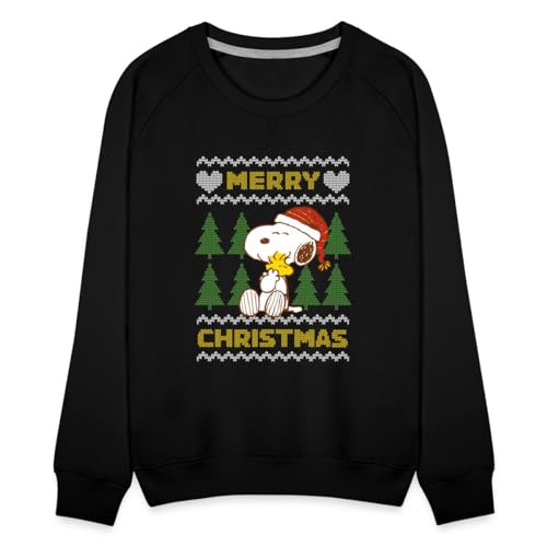 Spreadshirt Peanuts Snoopy Merry Christmas Ugly Christmas Frauen Premium Pullover, XXL, Schwarz Spreadshirt Peanuts Snoopy Merry Christmas Ugly Christmas Frauen Premium Pullover, XXL, Schwarz von Spreadshirt