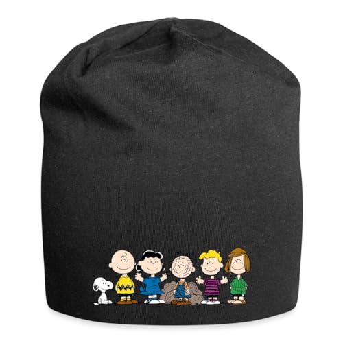 Spreadshirt Peanuts Snoopy Und Seine Freunde Jersey-Beanie, One Size, Schwarz von Spreadshirt