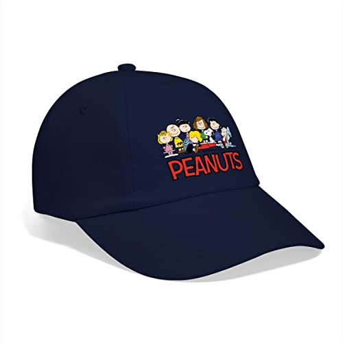 Spreadshirt Peanuts Snoopy Und Seine Freunde Logo Baseballkappe, One Size, Blau/Blau von Spreadshirt