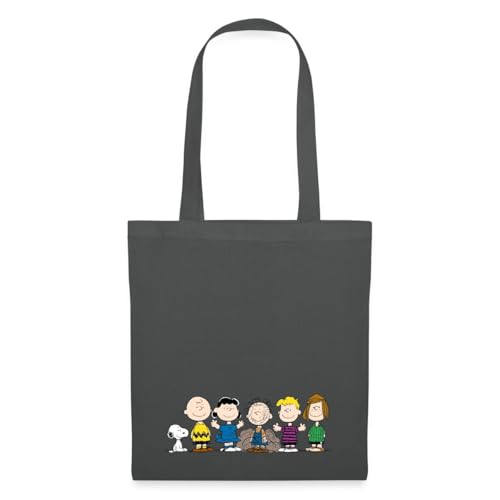 Spreadshirt Peanuts Snoopy Und Seine Freunde Einkaufstasche, One size, Graphite von Spreadshirt