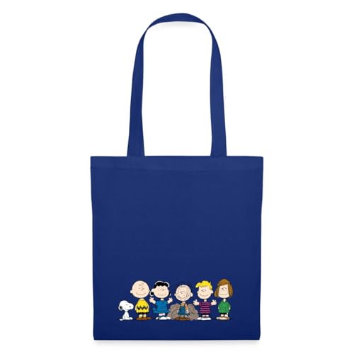 Spreadshirt Peanuts Snoopy Und Seine Freunde Einkaufstasche, One size, Royalblau von Spreadshirt