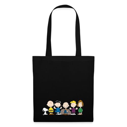 Spreadshirt Peanuts Snoopy Und Seine Freunde Einkaufstasche, One size, Schwarz von Spreadshirt