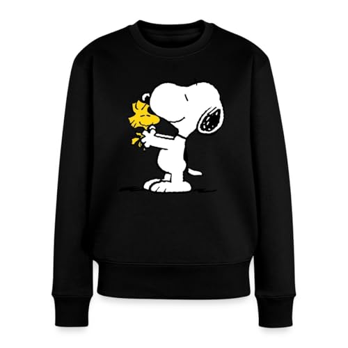 Spreadshirt Peanuts Snoopy Und Woodstock Frauen Premium Pullover, M, Schwarz von Spreadshirt