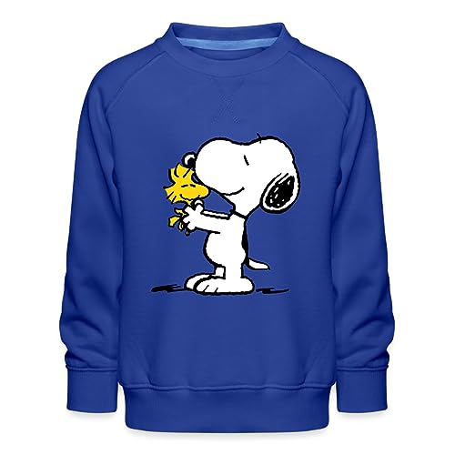 Spreadshirt Peanuts Snoopy Und Woodstock Kinder Premium Pullover, 122/128 (7-8 Jahre), Royalblau von Spreadshirt
