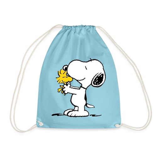 Spreadshirt Peanuts Snoopy Und Woodstock Turnbeutel, One size, Aqua Spreadshirt Peanuts Snoopy Und Woodstock Turnbeutel, One size, Aqua von Spreadshirt