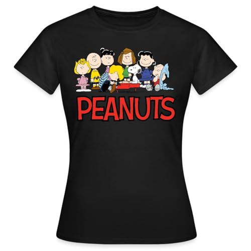 Spreadshirt Peanuts Snoppy Und Friends Frauen T-Shirt, XL, Schwarz von Spreadshirt