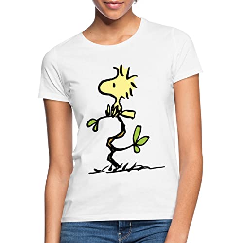 Spreadshirt Peanuts Woodstock Frauen T-Shirt, S, weiß von Spreadshirt