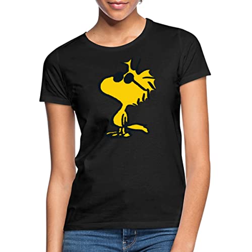 Spreadshirt Peanuts Woodstock Sonnenbrille Cool Frauen T-Shirt, L, Schwarz von Spreadshirt