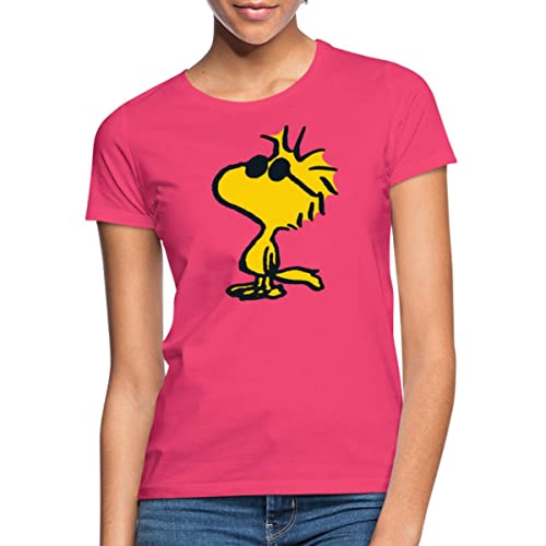 Spreadshirt Peanuts Woodstock Sonnenbrille Cool Frauen T-Shirt, S, Azalea von Spreadshirt