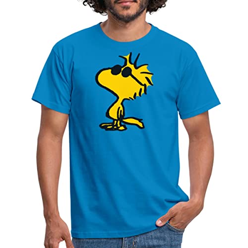 Spreadshirt Peanuts Woodstock Sonnenbrille Cool Männer T-Shirt, 3XL, Royalblau von Spreadshirt