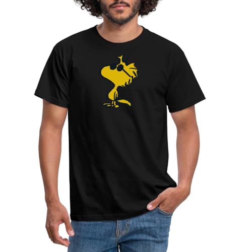 Spreadshirt Peanuts Woodstock Sonnenbrille Cool Männer T-Shirt, XL, Schwarz von Spreadshirt