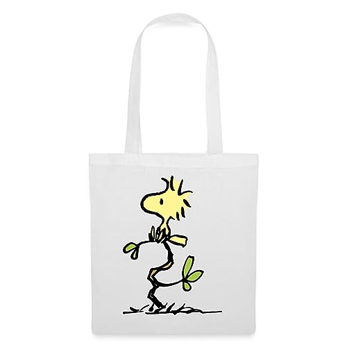 Spreadshirt Peanuts Woodstock Stoffbeutel, One size, weiß von Spreadshirt