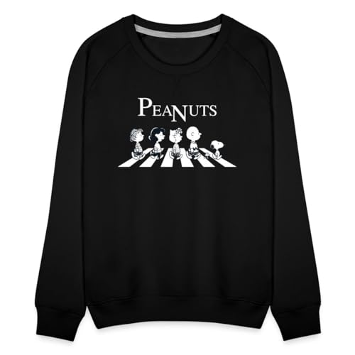 Spreadshirt Peanuts and Friends Abbey Road Frauen Premium Pullover, S, Schwarz von Spreadshirt