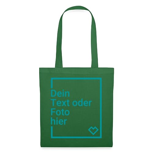 Spreadshirt Personalisierbarer Beutel Selbst Gestalten mit Foto und Text Wunschmotiv Stoffbeutel, One size, Fichte von Spreadshirt