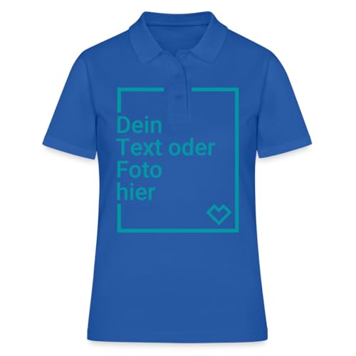 Spreadshirt Personalisierbares Poloshirt Selbst Gestalten Mit Foto Und Text Wunschmotiv Poloshirt Damen, S, Royalblau Spreadshirt Personalisierbares Poloshirt Selbst Gestalten Mit Foto Und Text Wunschmotiv Poloshirt Damen, S, Royalblau von Spreadshirt