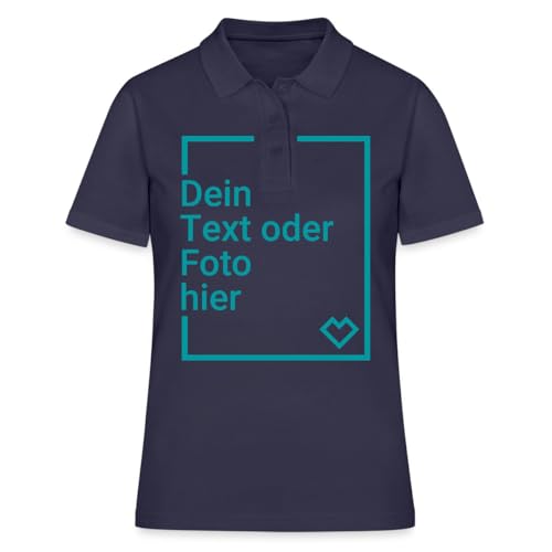 Spreadshirt Personalisierbares Poloshirt Selbst Gestalten Mit Foto Und Text Wunschmotiv Poloshirt Damen, L, Navy Spreadshirt Personalisierbares Poloshirt Selbst Gestalten Mit Foto Und Text Wunschmotiv Poloshirt Damen, L, Navy von Spreadshirt