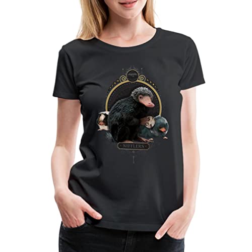 Spreadshirt Phantastische Tierwesen Nifflers Frauen Premium T-Shirt, 3XL, Schwarz von Spreadshirt