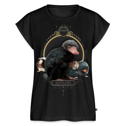 Spreadshirt Phantastische Tierwesen Nifflers Frauen Casual T-Shirt, S, Schwarz von Spreadshirt