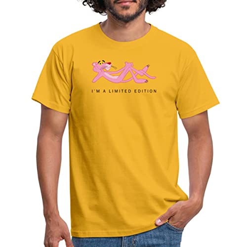 Spreadshirt Pink Panther Ich Bin Eine Limitierte Edition Männer T-Shirt, S, Gelb von Spreadshirt