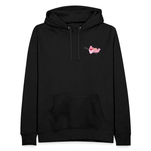 Spreadshirt Pink Panther Kopf Paulchen Schmunzeln Frauen Hoodie, M, Schwarz von Spreadshirt