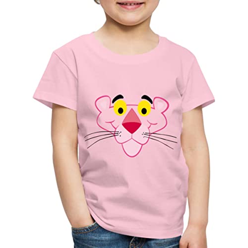 Spreadshirt Pink Panther Paulchen Porträt Kostüm Lustig Kinder Premium T-Shirt, 134/140 (8 Jahre), Hellrosa von Spreadshirt
