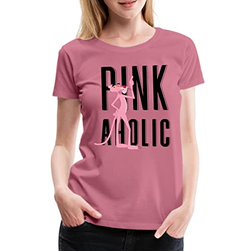 Spreadshirt Pink Panther Pink Aholic Frauen Premium T-Shirt, XXL, Malve von Spreadshirt