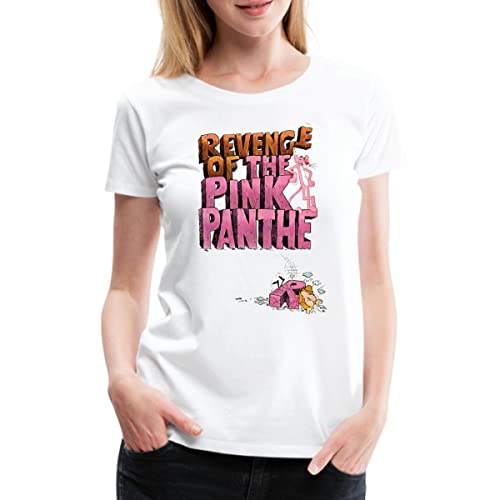 Spreadshirt Pink Panther Revenge of The Pink Panther Frauen Premium T-Shirt, XL, weiß von Spreadshirt