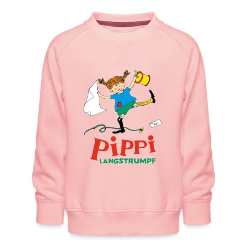 Spreadshirt Pippi Langstrumpf Pippi Hat Spaß Kinder Premium Pullover, 98/104 (3-4 Jahre), Kristallrosa von Spreadshirt