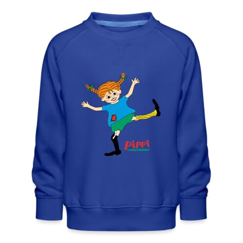 Spreadshirt Pippi Langstrumpf Pippi Tanzt Wie Es Ihr Gefällt Kinder Premium Pullover, 98/104 (3-4 Jahre), Royalblau von Spreadshirt