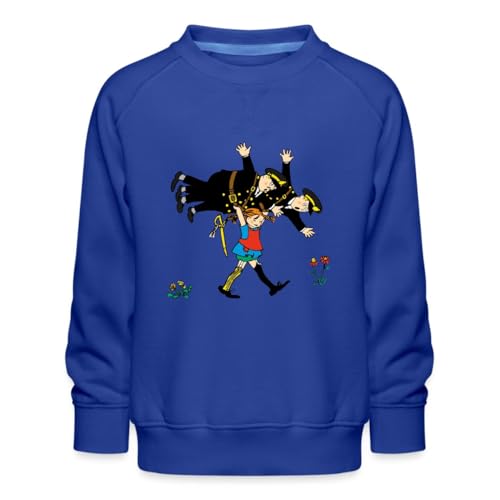 Spreadshirt Pippi Langstrumpf Pippi Und Die Polizei Kinder Premium Pullover, 134/146 (9-11 Jahre), Royalblau von Spreadshirt