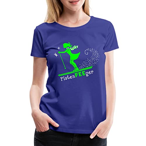 Spreadshirt Pistenfee Skifahren Pisten Fee-Ger Skifahrerin Frauen Premium T-Shirt, 3XL, Königsblau von Spreadshirt