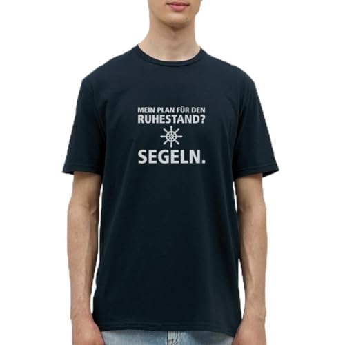 Spreadshirt Plan Ruhestand Rente Segeln Schönes Männer T-Shirt, 3XL, Navy von Spreadshirt