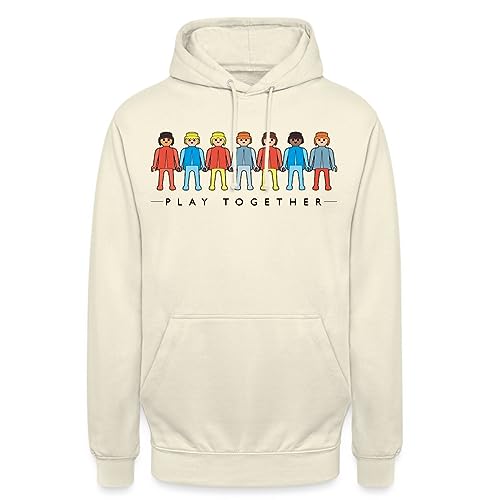 Spreadshirt Playmobil Figuren Play Together Unisex Hoodie, S, Vanille-Milchshake von Spreadshirt