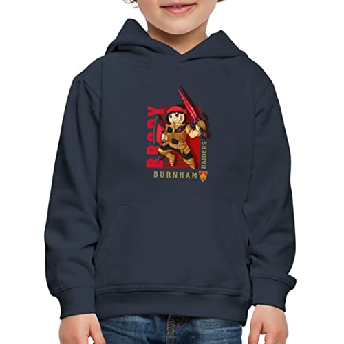 Spreadshirt Playmobil Novelmore Burnham Raiders Brody Kinder Premium Hoodie, 110/116 (5-6 Jahre), Navy von Spreadshirt