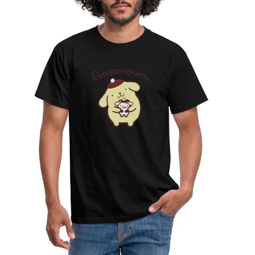 Spreadshirt Pompompurin & Muffin Verkleidet Männer T-Shirt, XL, Schwarz von Spreadshirt