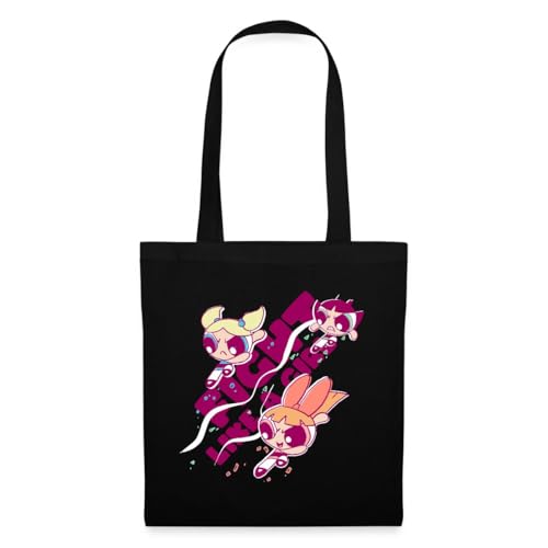 Spreadshirt Powerpuff Girls Fight Like A Girl Stoffbeutel, One size, Schwarz Spreadshirt Powerpuff Girls Fight Like A Girl Stoffbeutel, One size, Schwarz von Spreadshirt