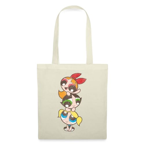 Spreadshirt Powerpuff Girls Mädchenturm Einkaufstasche, One size, Natur von Spreadshirt