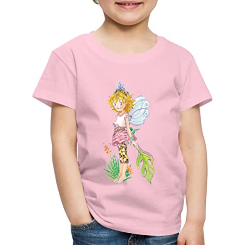 Spreadshirt Prinzessin Lillifee Mit Monstera Kinder Premium T-Shirt, 110/116 (4 Jahre), Hellrosa von Spreadshirt