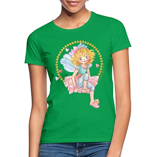 Spreadshirt Prinzessin Lillifee sitzend Frauen T-Shirt, XXL, Kelly Green von Spreadshirt