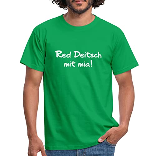 Spreadshirt Red Deitsch Mit Mia Österreichisch Männer T-Shirt, 4XL, Kelly Green von Spreadshirt