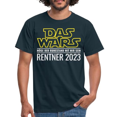 Spreadshirt Das Wars Möge Der Ruhestand Mit Mir Sein Männer T-Shirt, XL, Navy von Spreadshirt