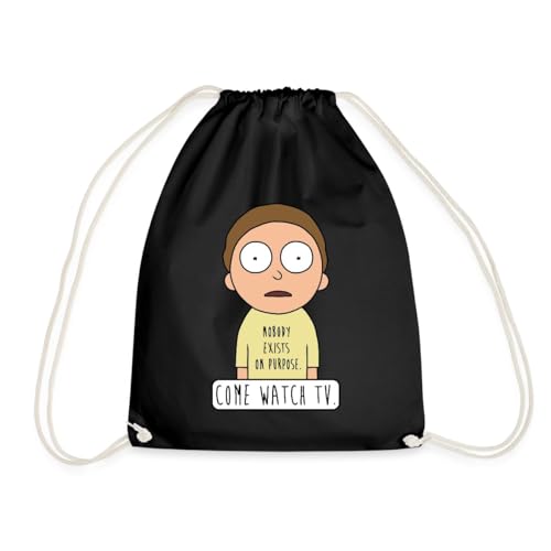 Spreadshirt Rick and Morty Nobody Exists On Purpose Zitat Turnbeutel, One size, Schwarz von Spreadshirt